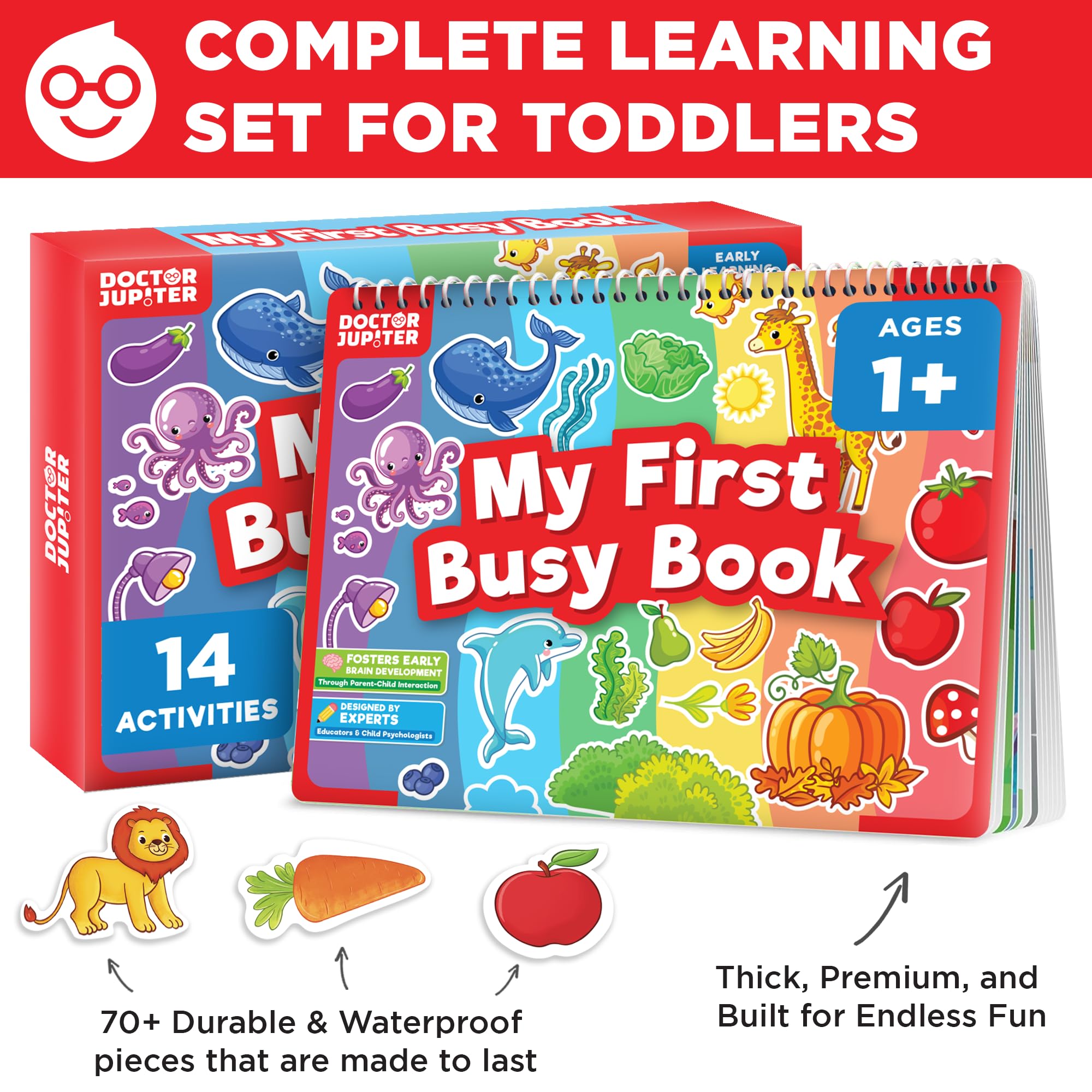 Doctor Jupiter Montessori colors and shapes pages support early recognition and sensory play.