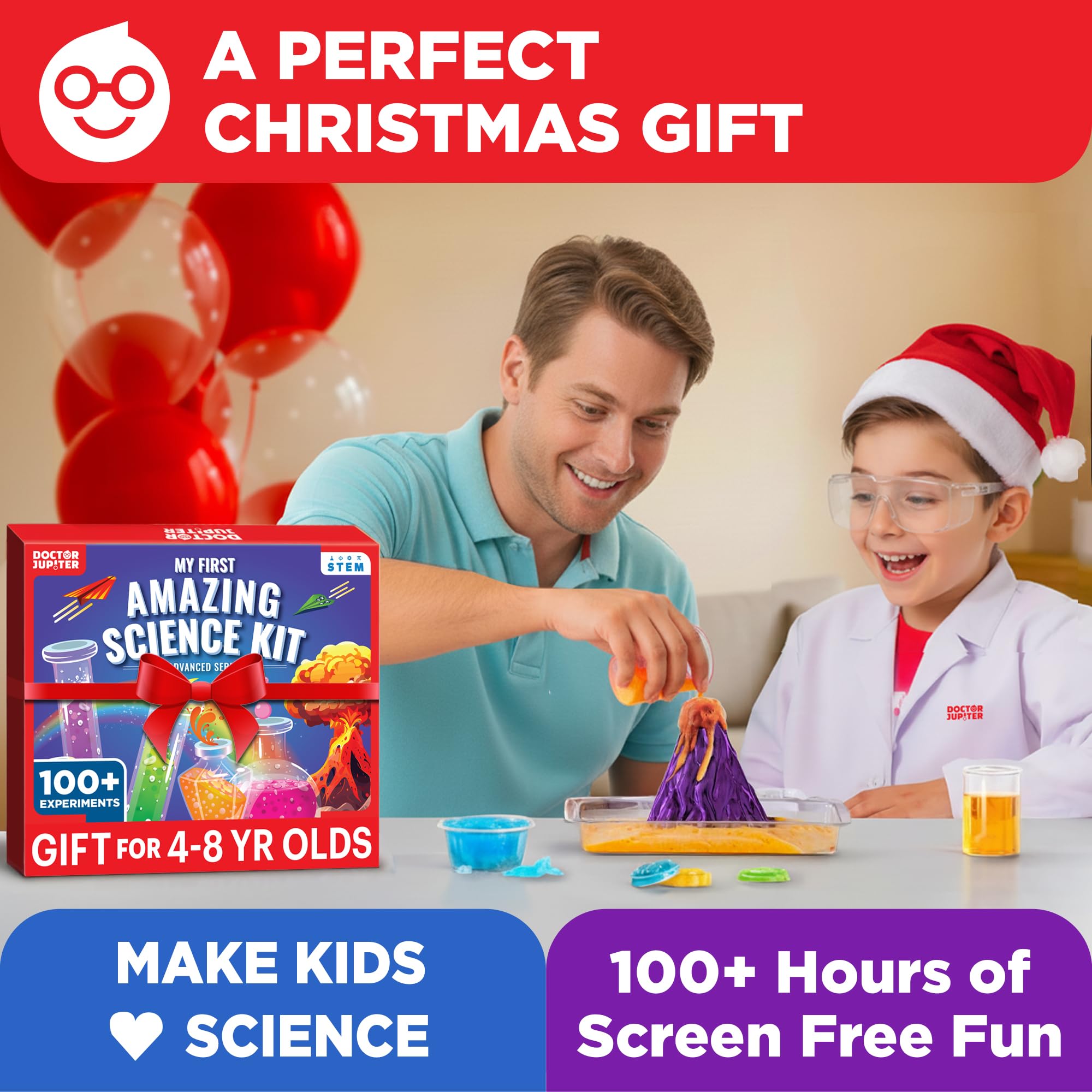Safety-certified Doctor Jupiter kit emphasizes premium materials and secure play.