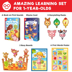 Doctor Jupiter Now I Am 1 animal masks set boosts imaginative play and story-telling.