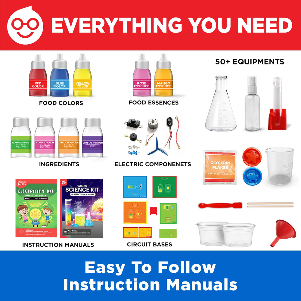 Premium instruction manual from Doctor Jupiter guiding step-by-step science activities.