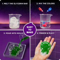 Color mixing adventure with Doctor Jupiter Space Super Soaps for creative play