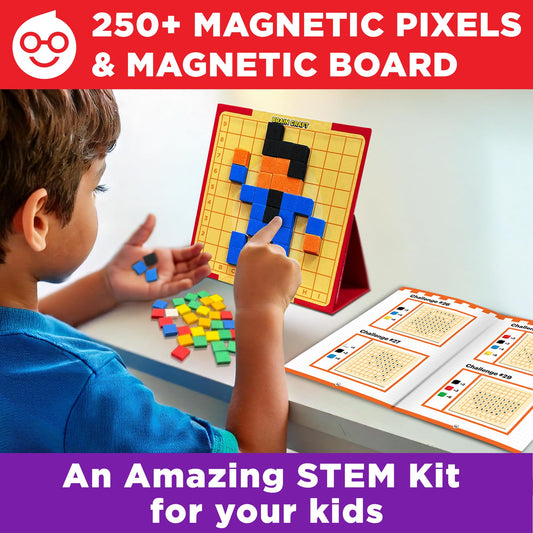 Doctor Jupiter STEM pixel art challenges: engaging problems boost logical thinking