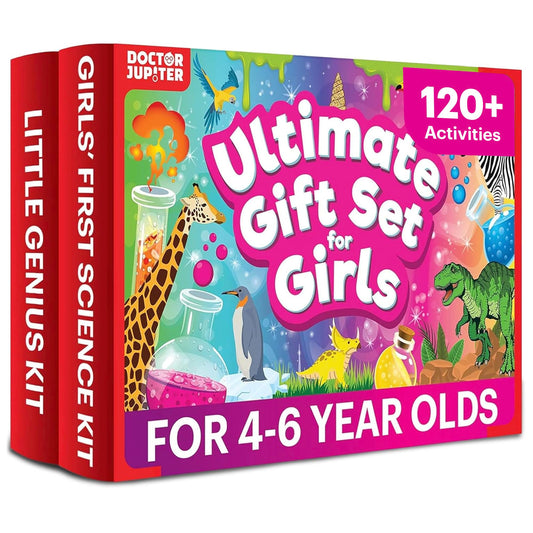 Doctor Jupiter Ultimate Gift Set for Girls cover with vibrant packaging and gift-ready presentation.