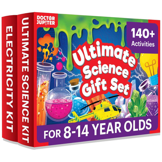 Doctor Jupiter Ultimate Science Kit bundle shows two kits for hands-on STEM learning and exploration.