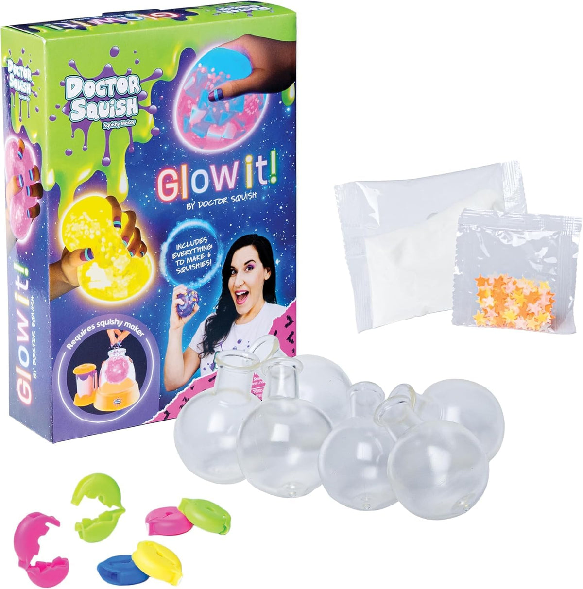 Doctor Squish Neon refill balloons for colorful DIY squishies.