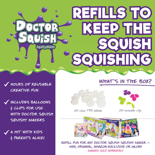Doctor Squish reusable clips keep handmade squishies secure during decoration