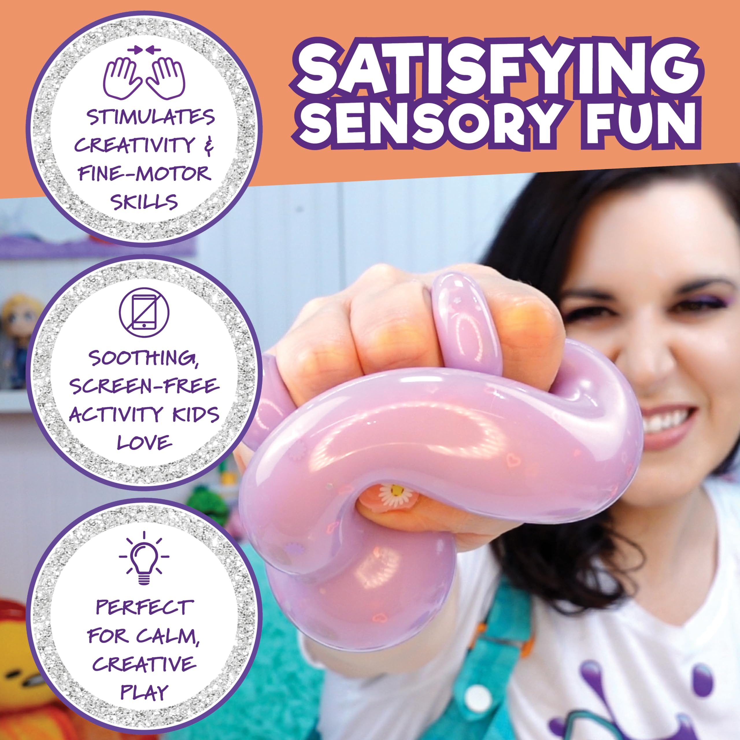 Doctor Squish Squishy Maker reusable clips support repeated squishy making.