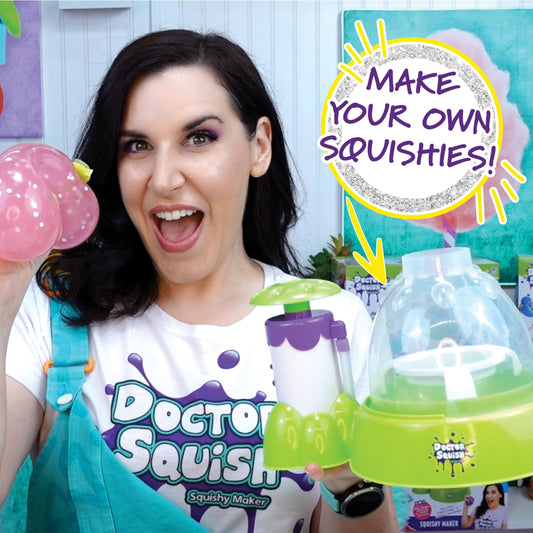 Doctor Squish Squishy Maker tools and spoon aid precise filling and shaping.