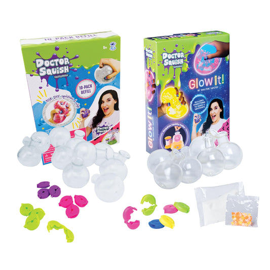 Doctor Squish standard refill pack for vibrant color blends and creative squishy designs.