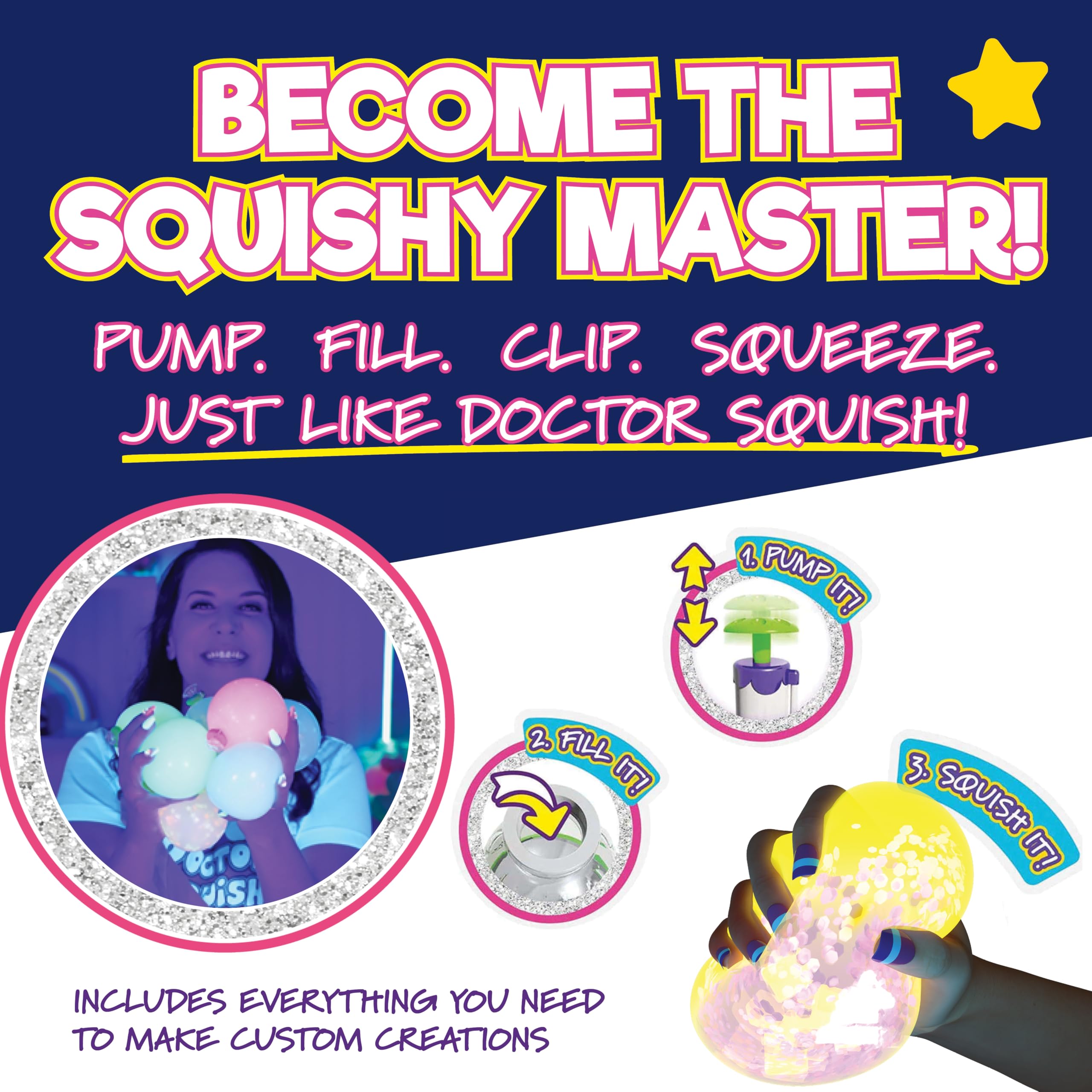 Welcome letter from Doctor Squish accompanies the Neon Maker Station kit