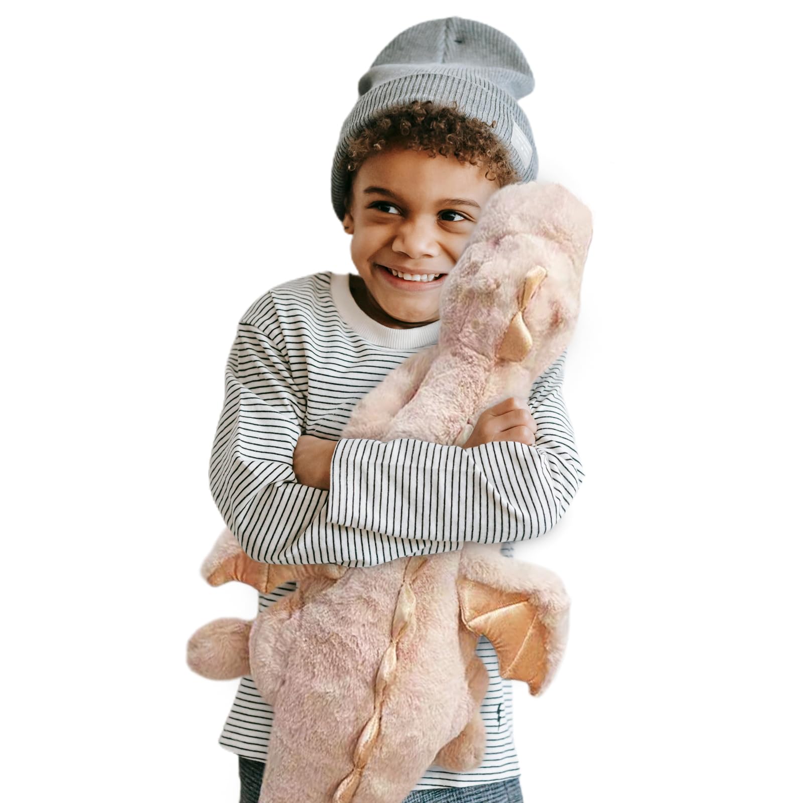 Dodhse pterosaur with wings pink plush for cozy hugs and imaginative play.