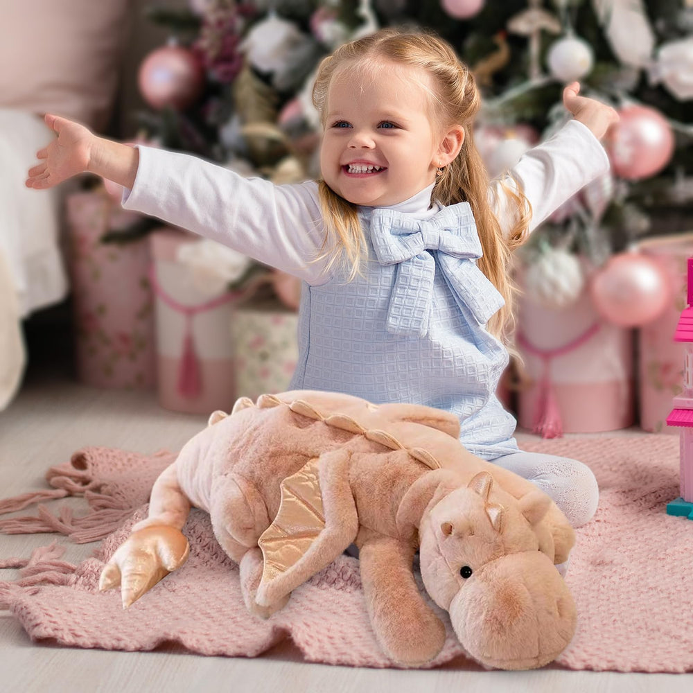 Dodhse soft dinosaur plush pink 70cm for snuggle time and storytelling.