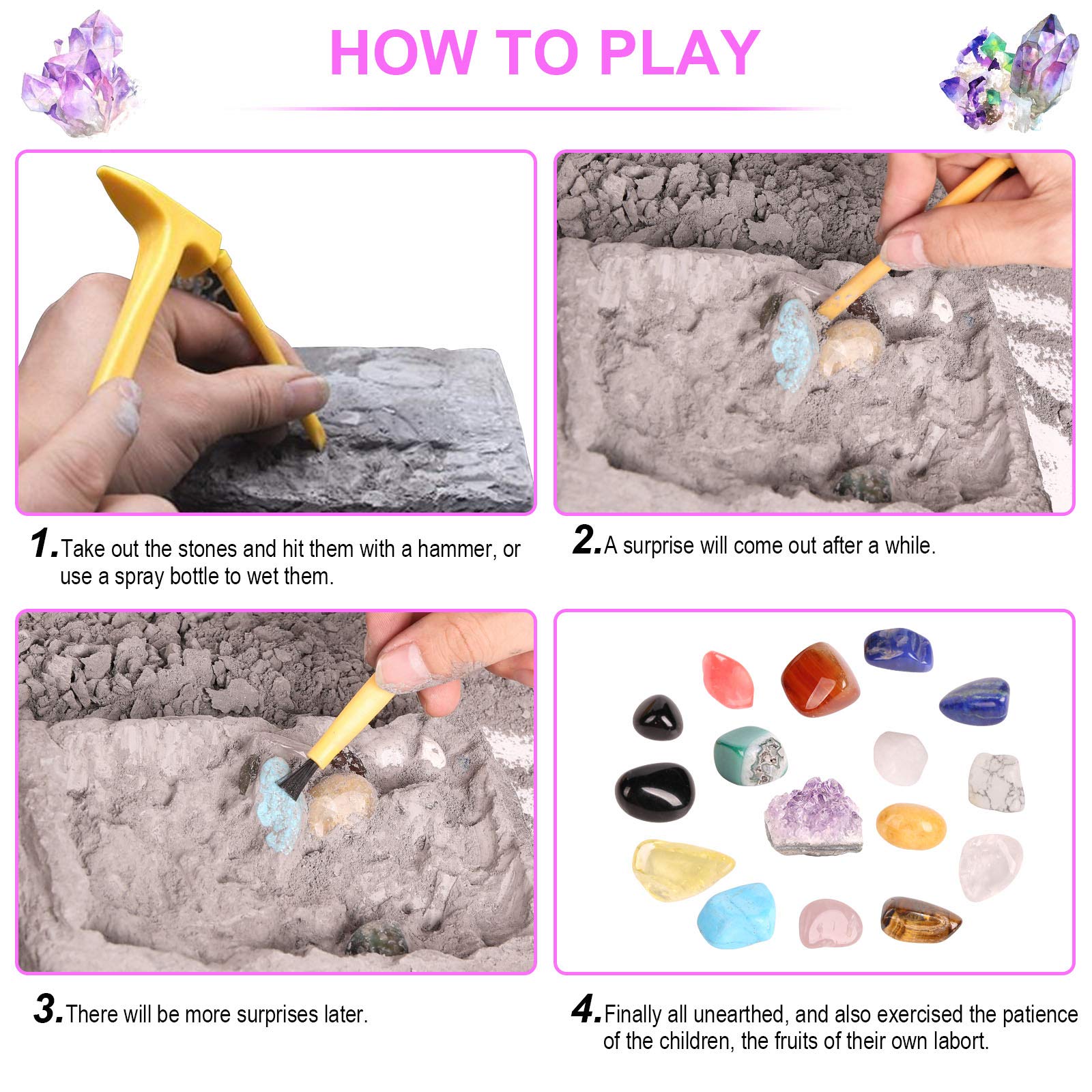 DoDoMagxanadu showcasing 16 real gemstones to collect