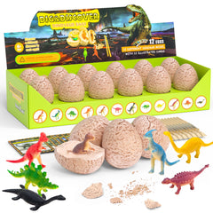 DoDoMagxanadu dinosaur eggs box ready for hands on excavation play.