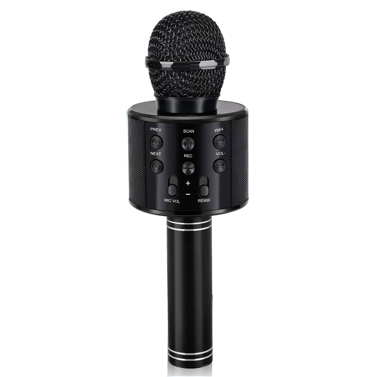 Dodosky karaoke microphone for kids being held during playful singing session