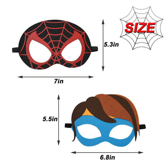DOEA kids dress-up masks with bright designs for creative pretend play.