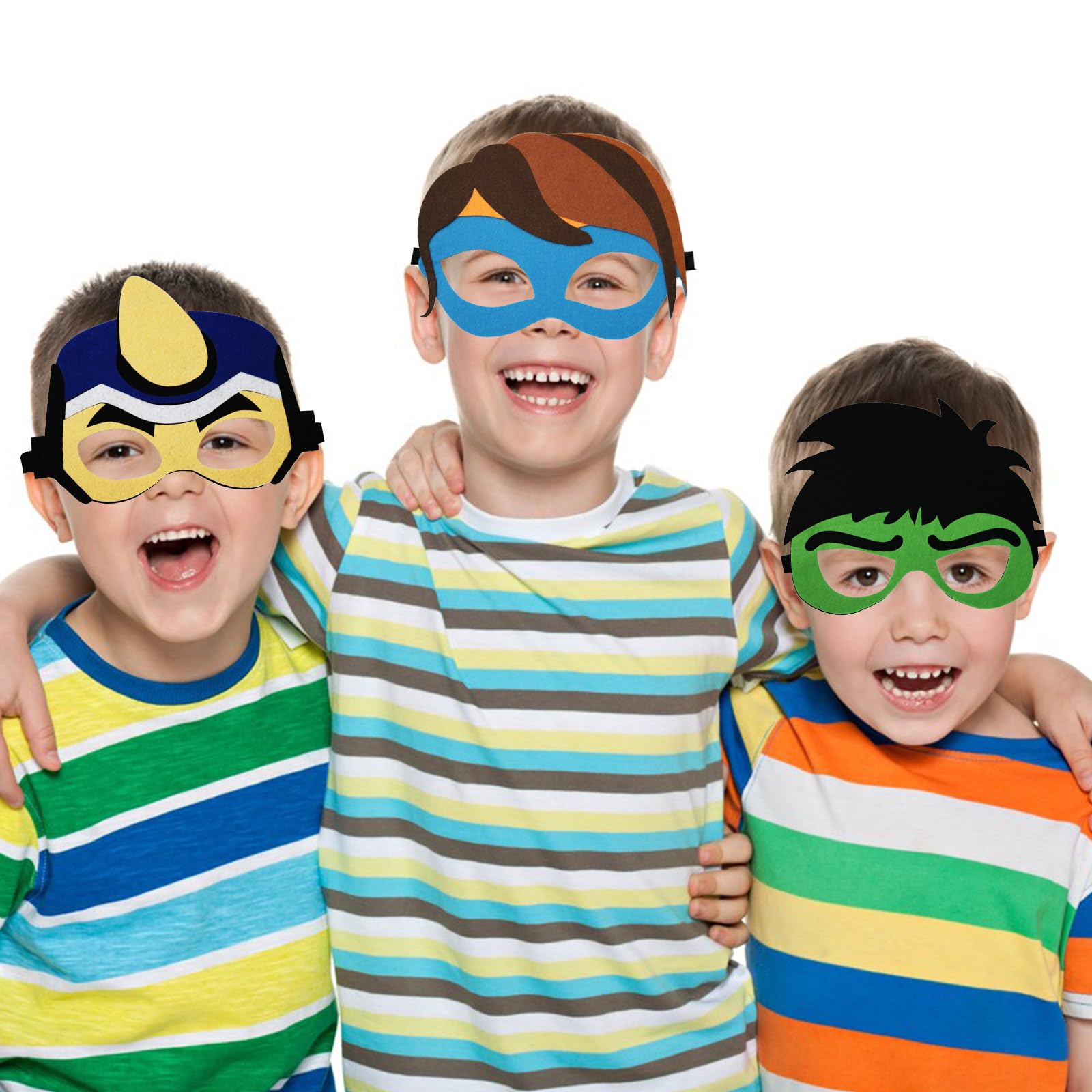DOEA multicolor masks designs spark imaginative storytelling during playtime.