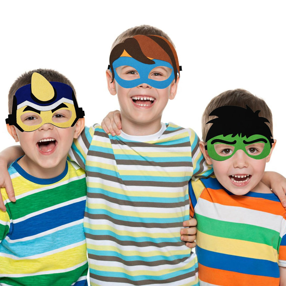 DOEA multicolor masks designs spark imaginative storytelling during playtime.