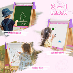 Doerpuz Kids Art Easel Set paper roll for endless painting sessions.