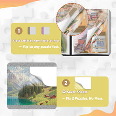 Doerpuz name card pocket for personalized puzzle cataloging