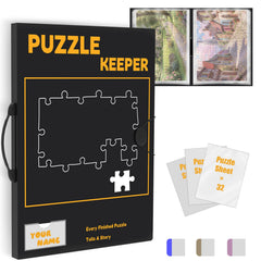 Doerpuz puzzle storage folder outer cover shows a stylish pattern for display and storage.
