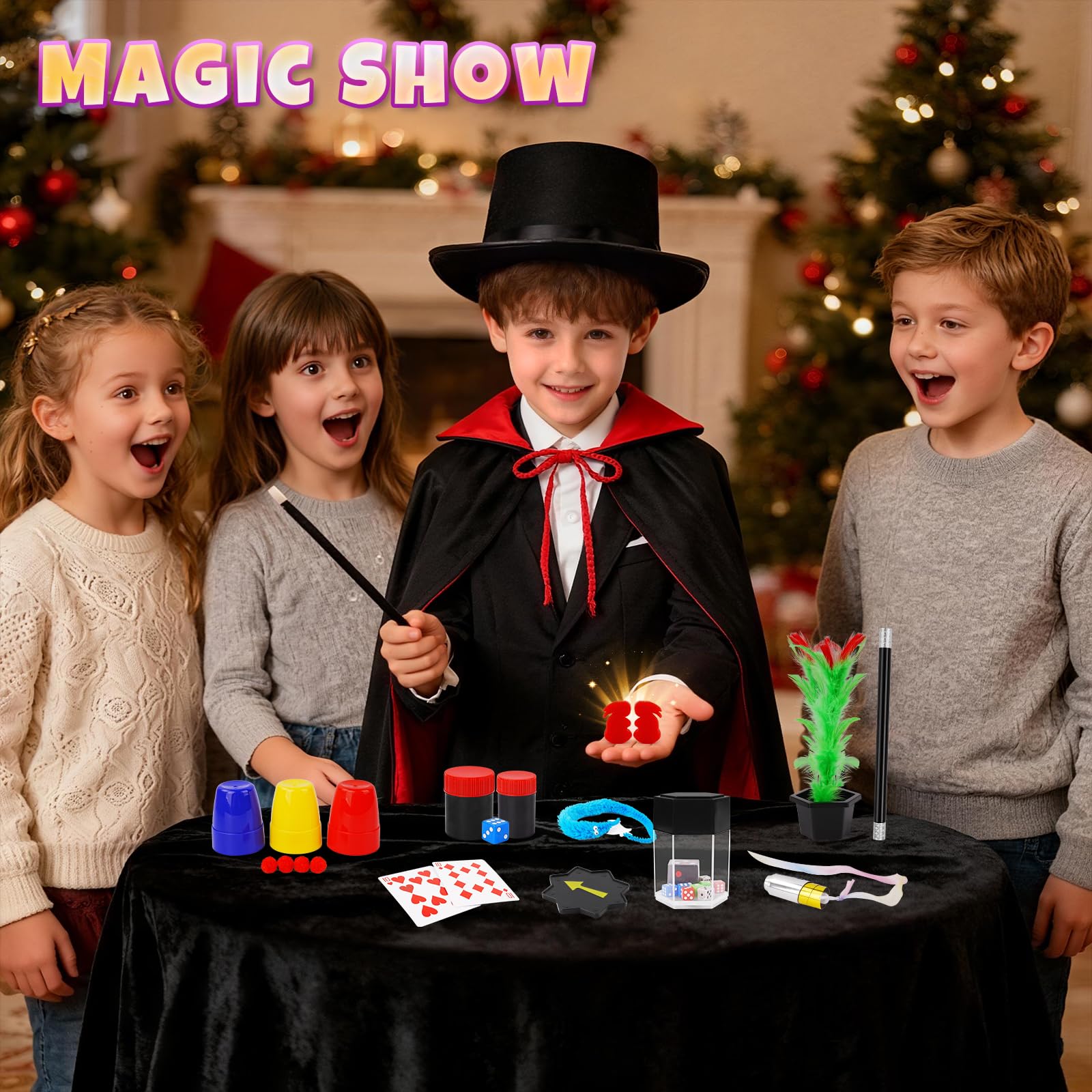 Dogern Valentines Magic Wand included for practice and performances.