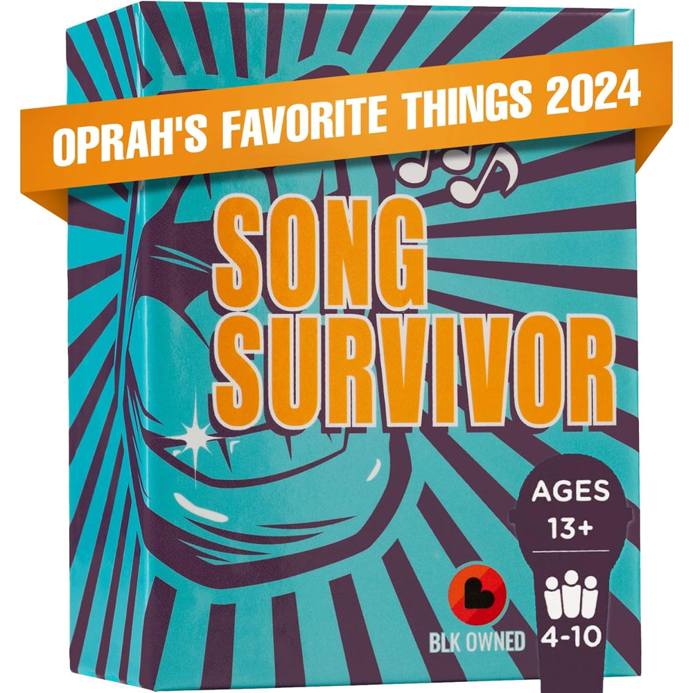 Doin' The Most Song Survivor box on table for a lively party.