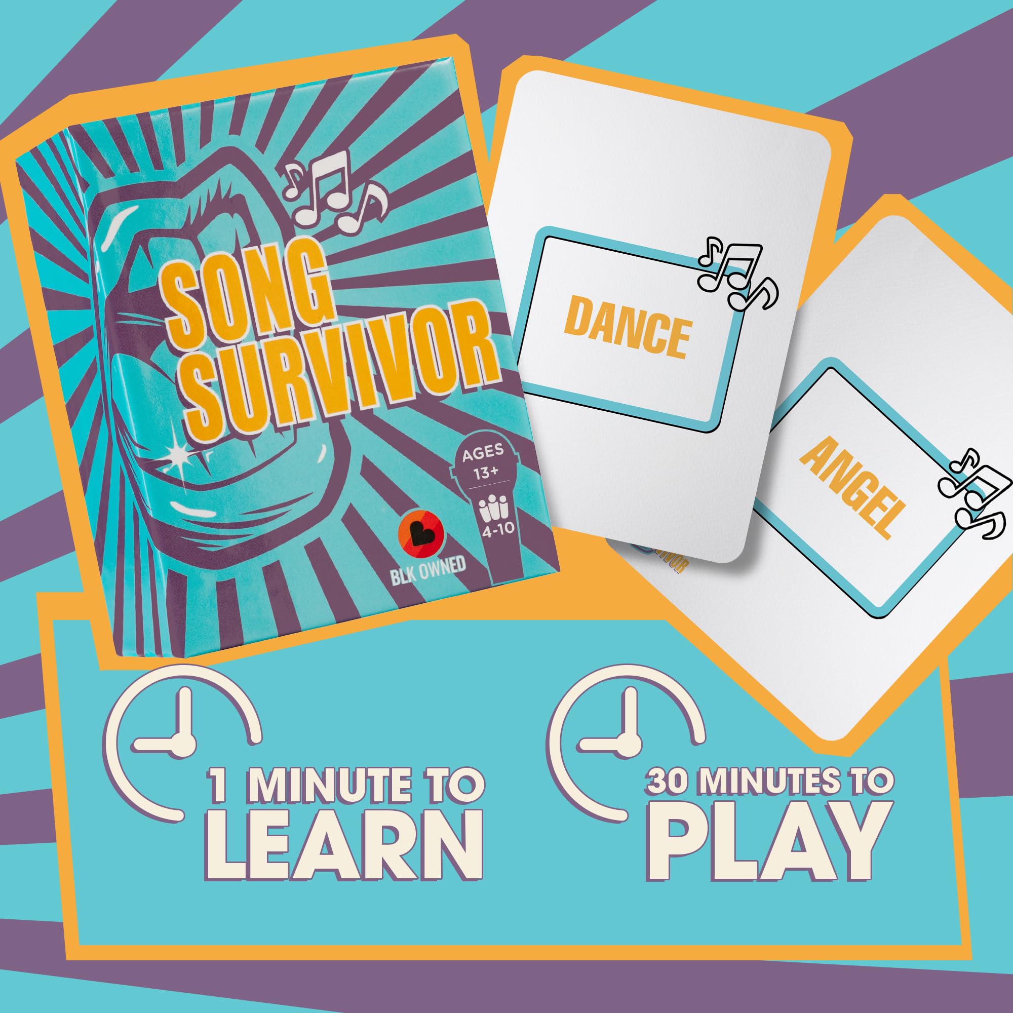 Doin' The Most Song Survivor prompt-card closeup with diverse prompts.