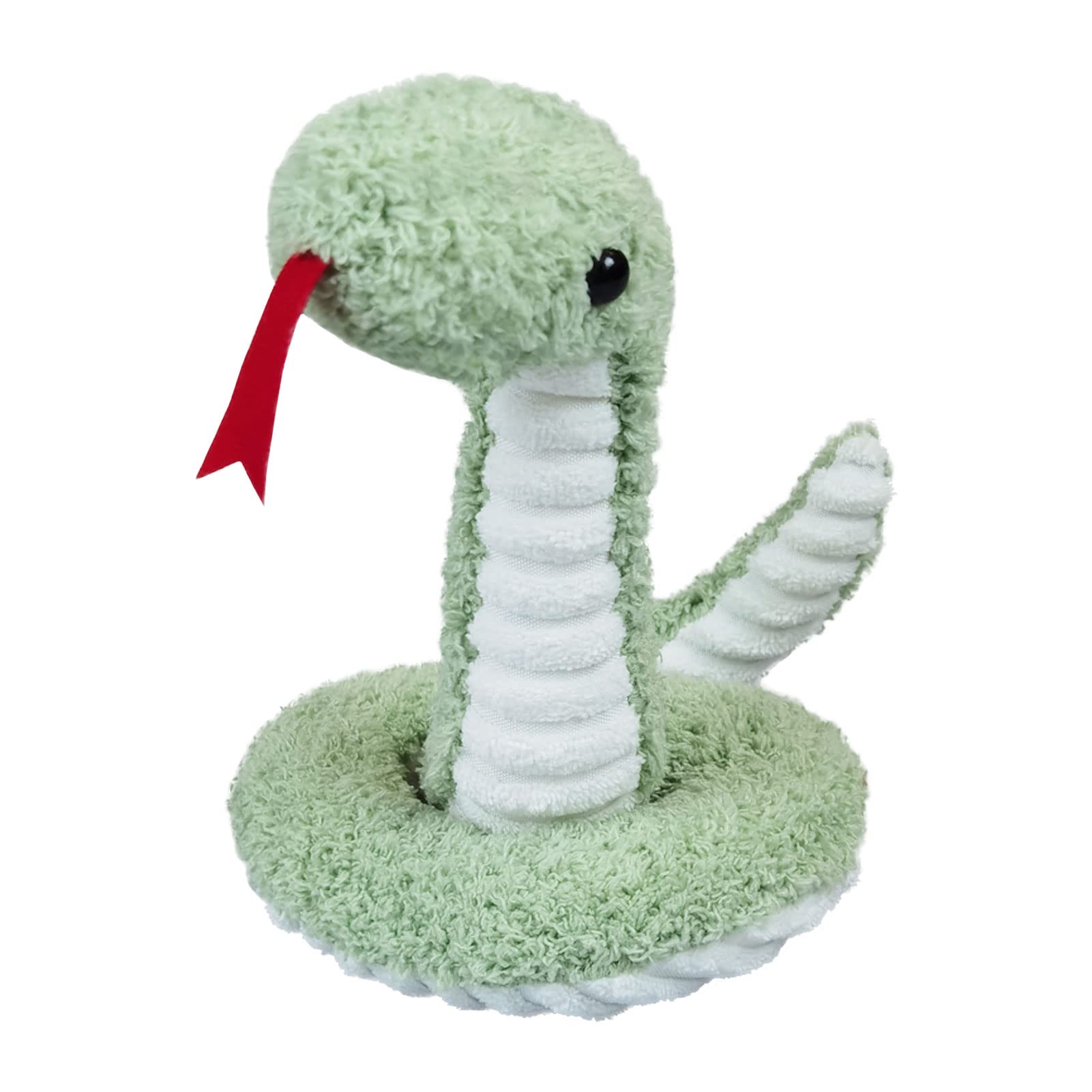 Doindute green plush snake 17-inch hugger for kids, ultra-soft and safe.