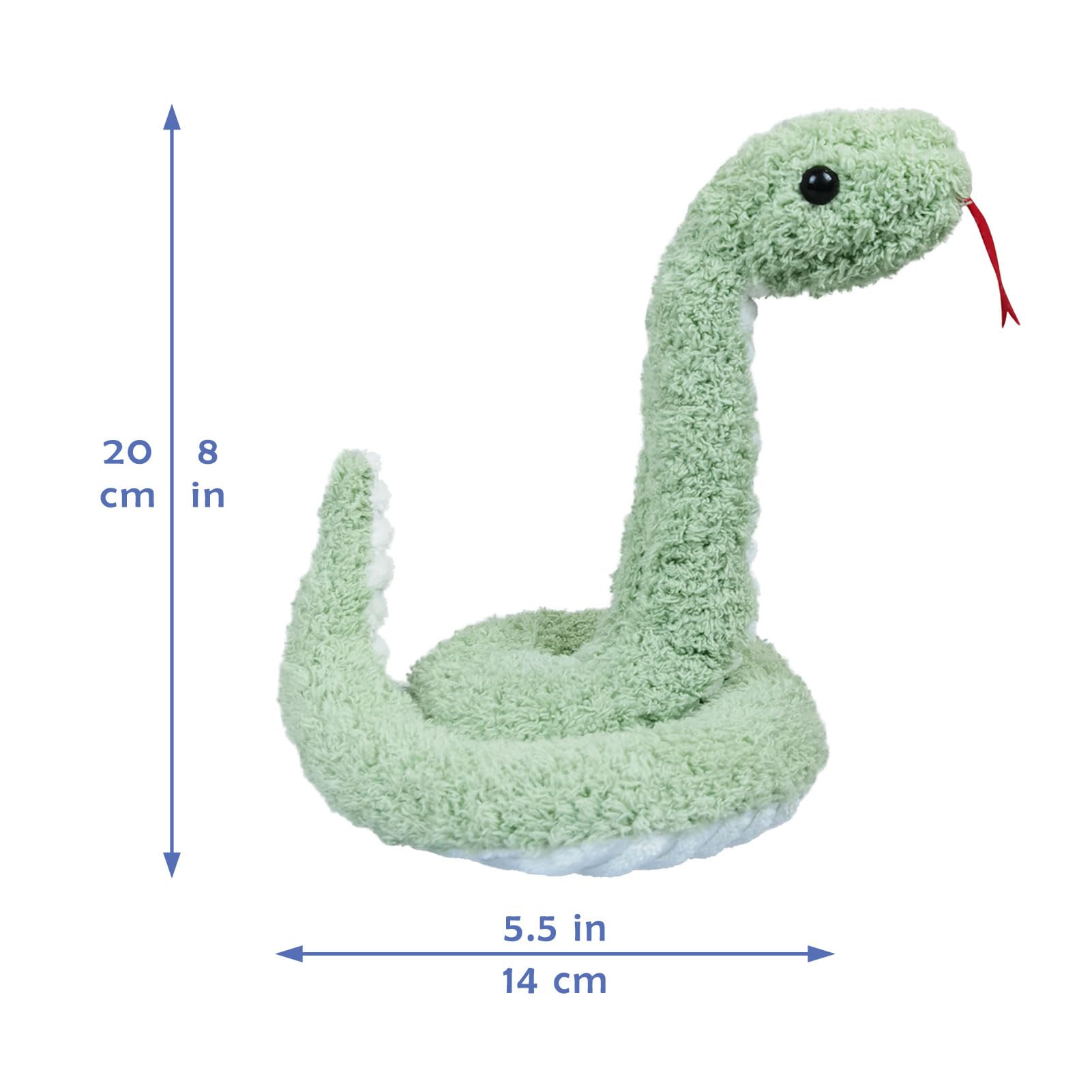 Doindute 17-inch snake plush, cozy bedtime snuggle companion.
