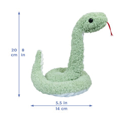 Doindute 17-inch snake plush, cozy bedtime snuggle companion.