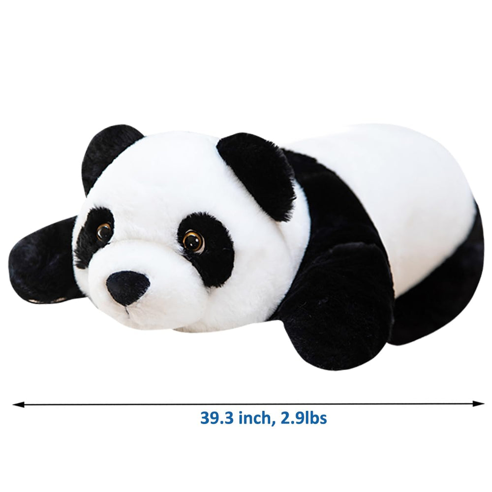 Doireum Giant Panda weighted plush pillow for kids and adults, a cuddly home companion.