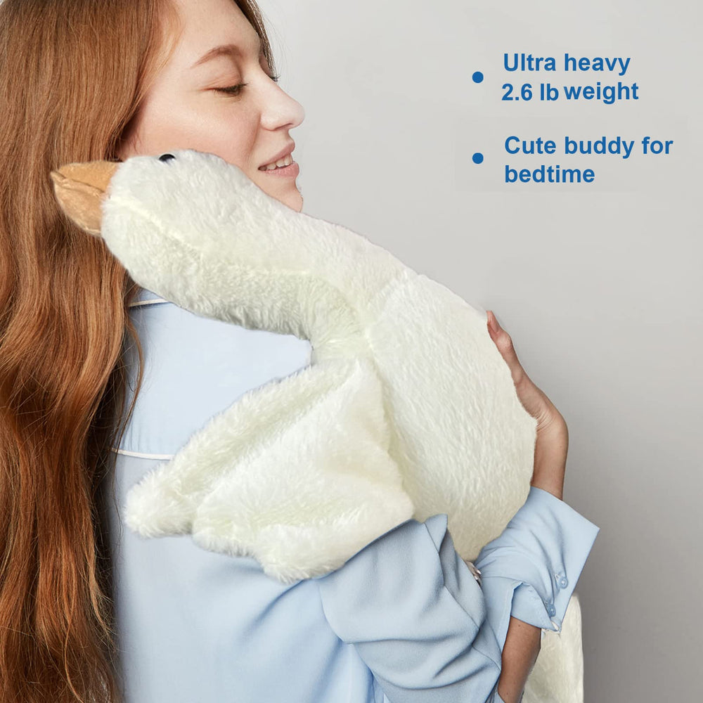 Doireum Swan weighted plush ready for bedtime stories and calm moments