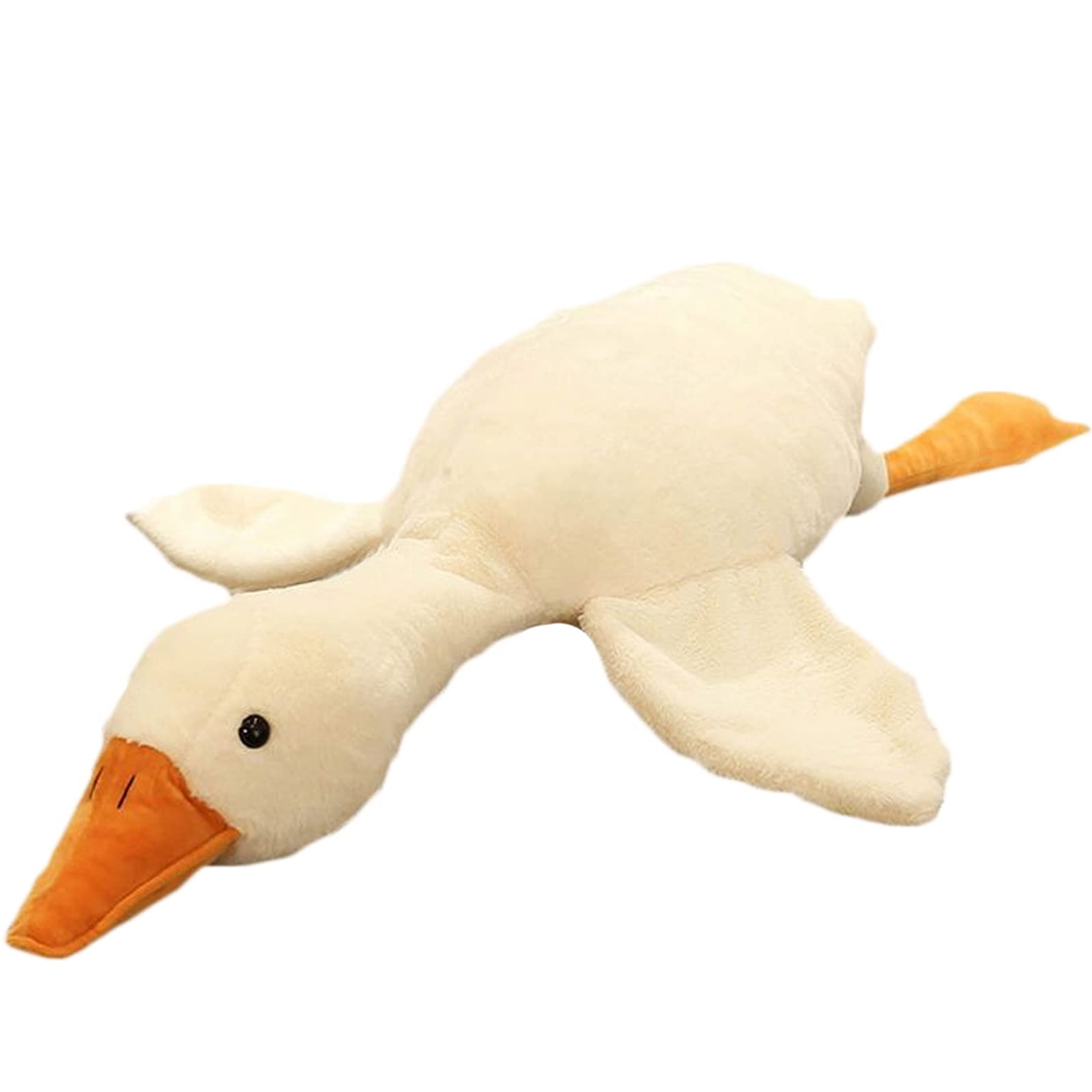 Doireum Swan weighted plush toy front view for cuddling and soft texture