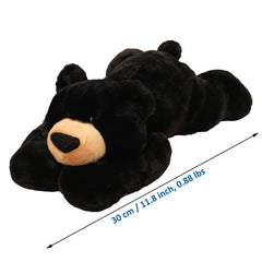 Doireum weighted bear used as lumbar-support pillow during relaxation