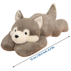 Doireum weighted husky plush 30cm compact version ideal travel companion