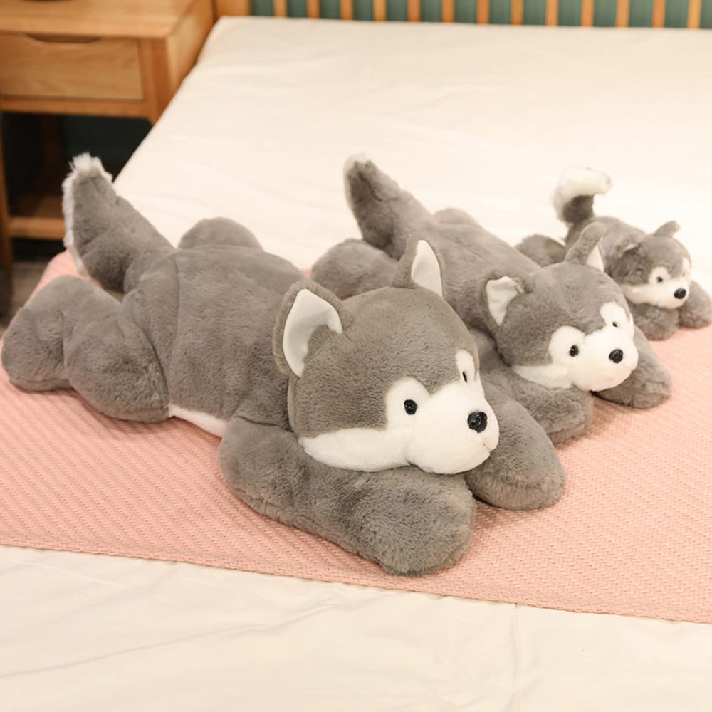 Doireum weighted husky plush 50cm mid-size option balances play and weight