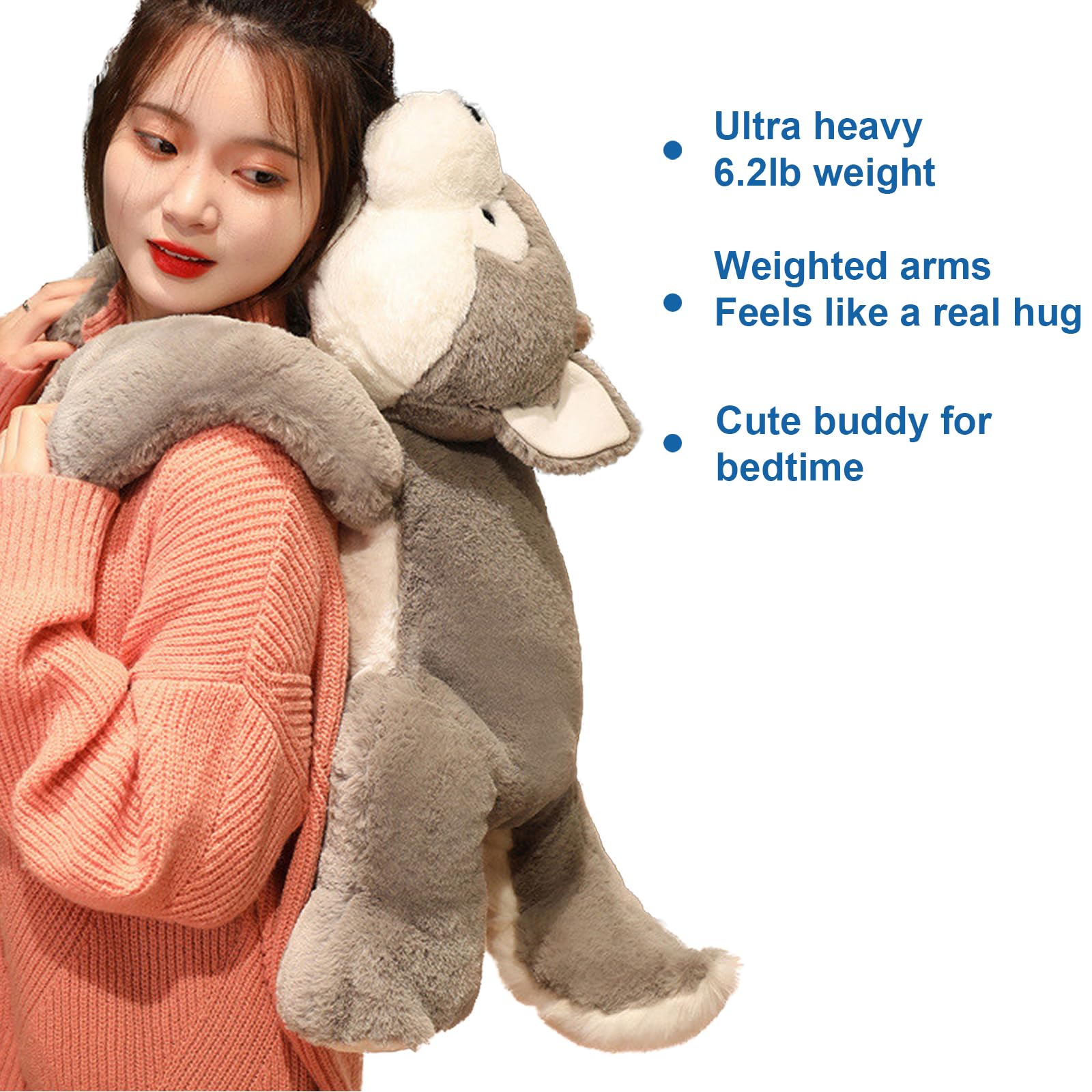 Doireum weighted husky plush weight bag inside demonstrates even fill