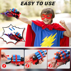 Dolanus double launchers shown for quick, intuitive target practice for ages 3-8
