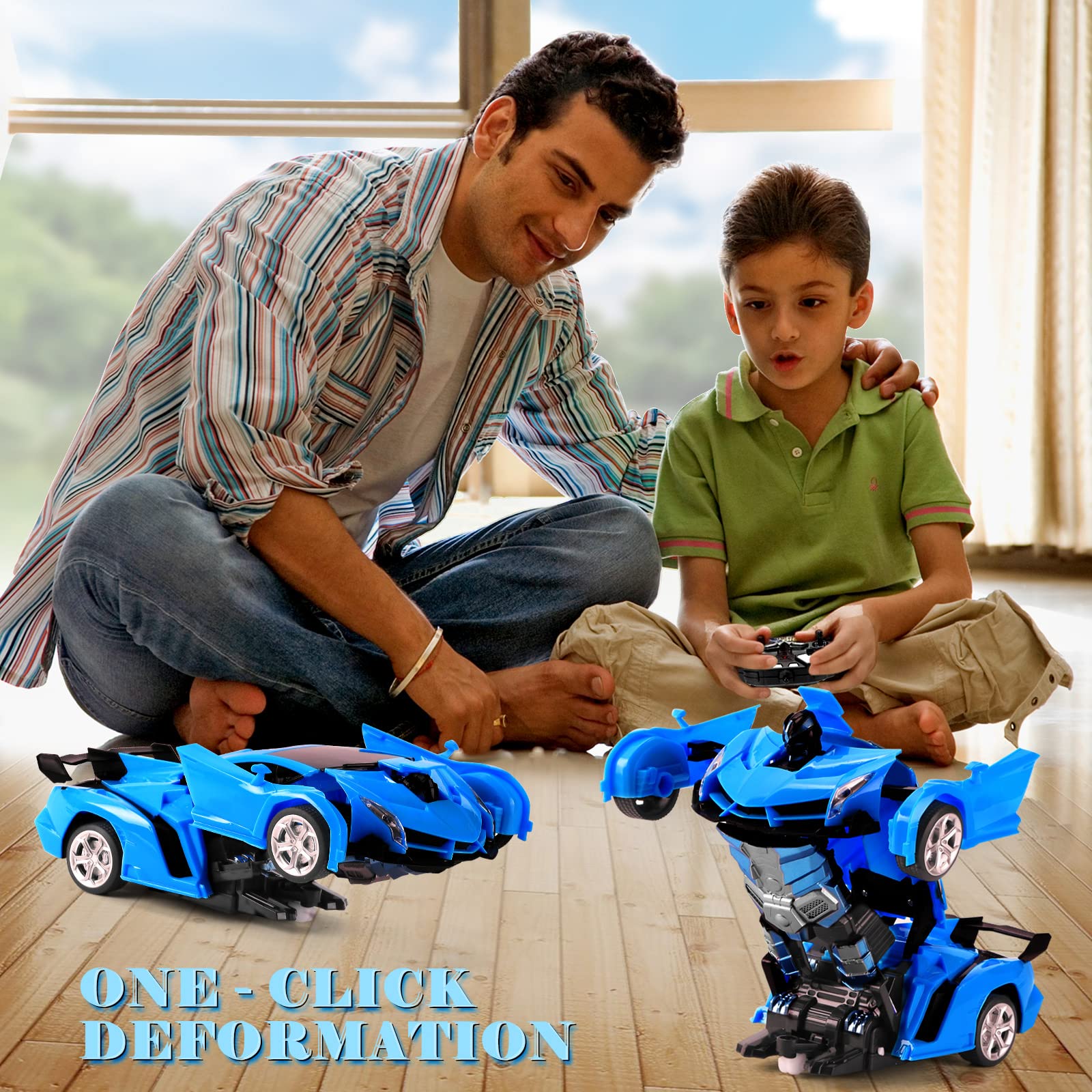 Dolanus RC car demonstrates one-button transform for quick mode switch.