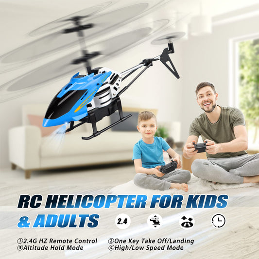 Dolanus RC helicopter auto-hover for steady indoor practice.