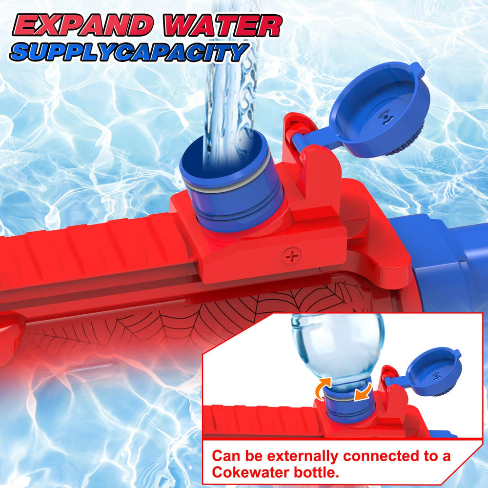 Dolanus Spider Water Blaster at a pool party with friends.