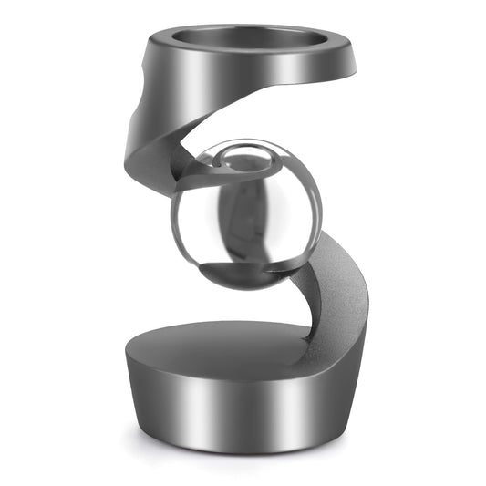 Dolasev kinetic desk toy in hand, smooth spin for focus and stress relief.