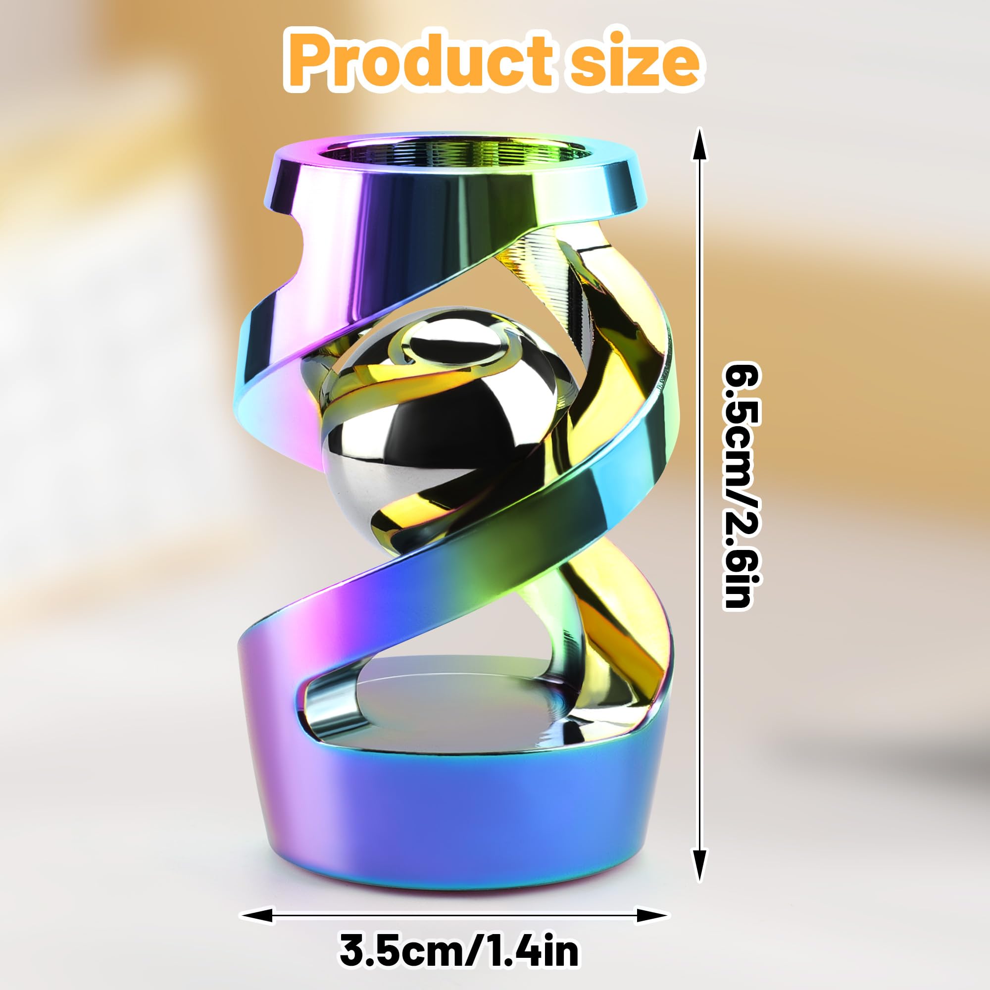 DOLASEV upgraded kinetic desk toy in solid aluminum with smooth handling