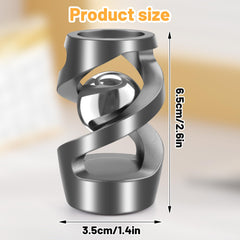 Dolasev kinetic desk toy closeup of metal body with smooth handling