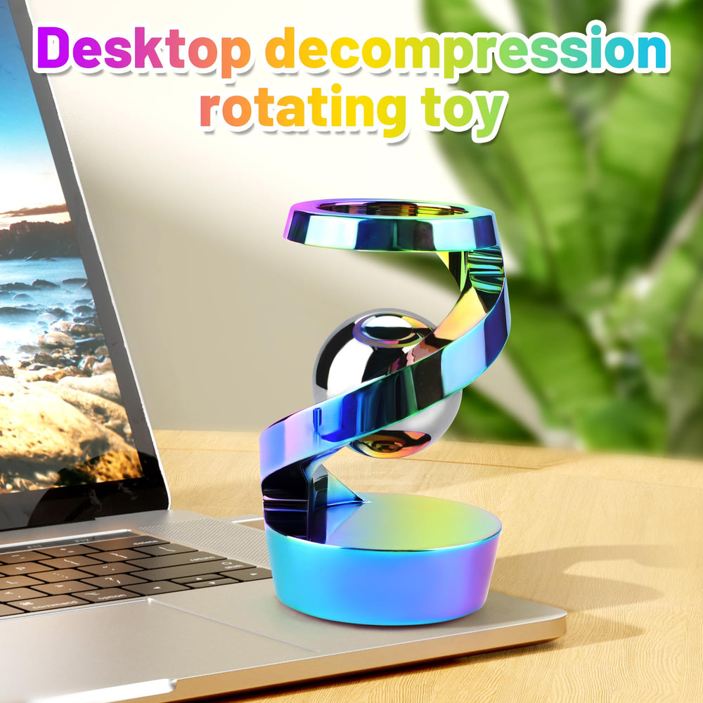 DOLASEV kinetic desk toy on office desk ideal for quick focus breaks