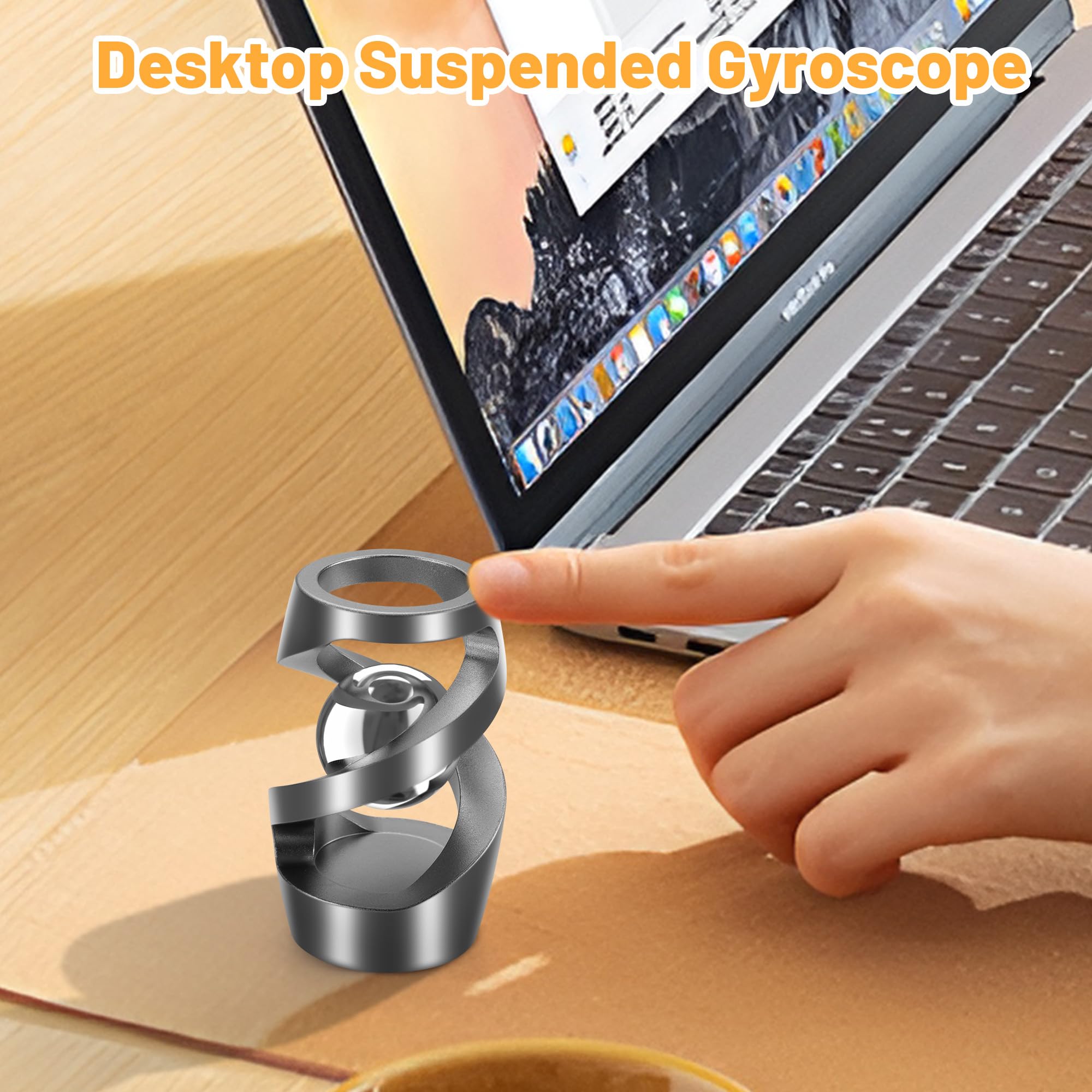 Dolasev kinetic desk toy demonstrates smooth rotation for concentration