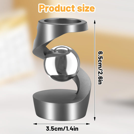 Dolasev metal fidget closeup, durable aluminum alloy for quiet, satisfying textures.