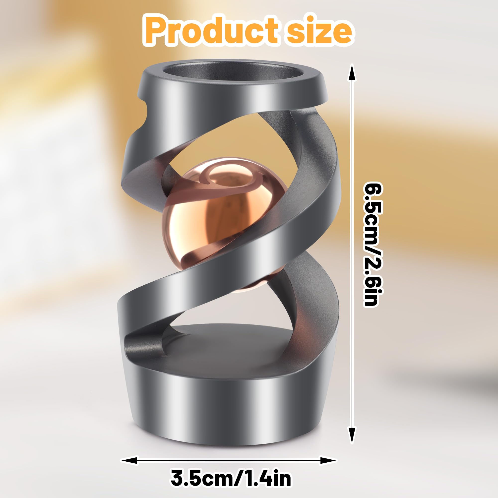 Dolasev metal fidget toy close-up showing smooth CNC finish.