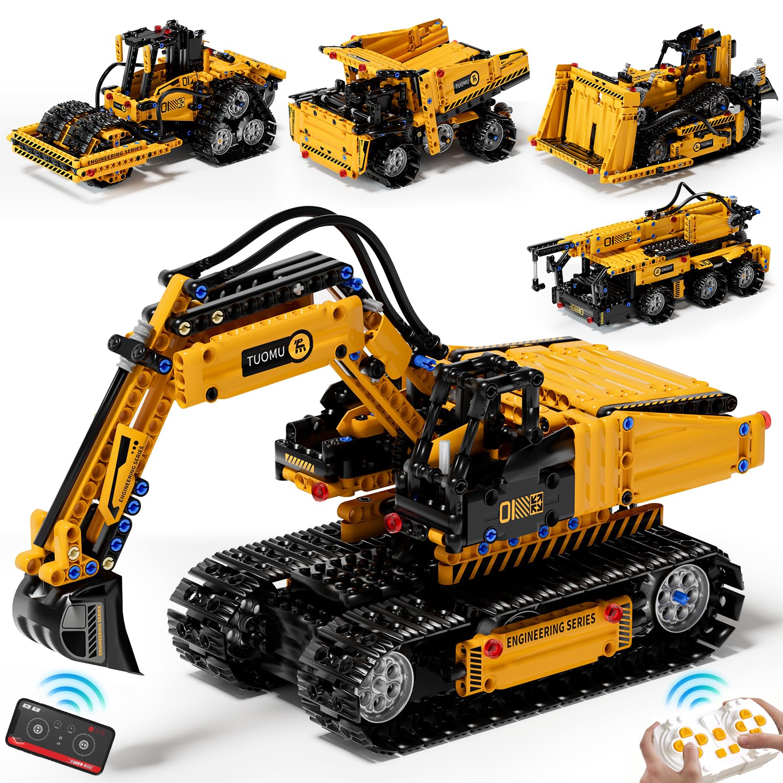 DOLIVE 5-in-1 STEM excavator in action, promoting hands-on learning and imagination.